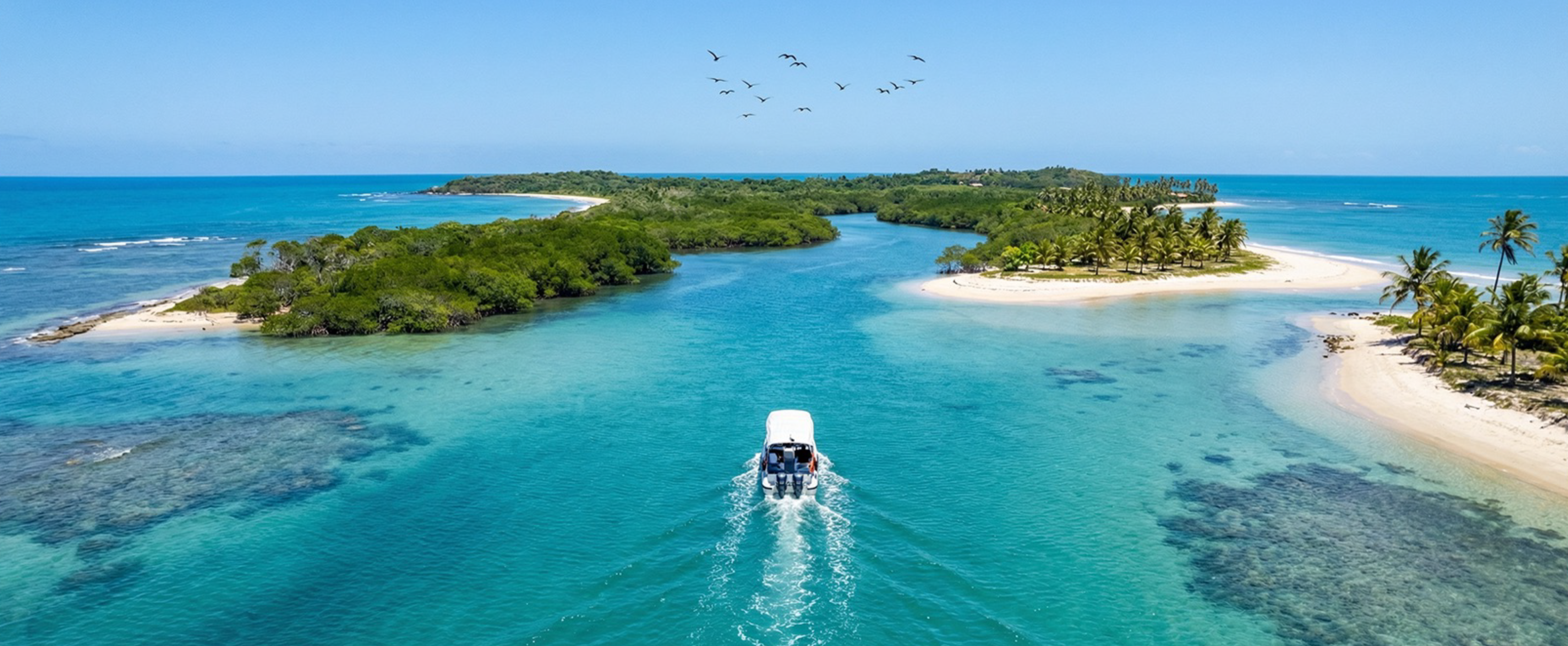 Vista aérea da Ilha de Boipeba